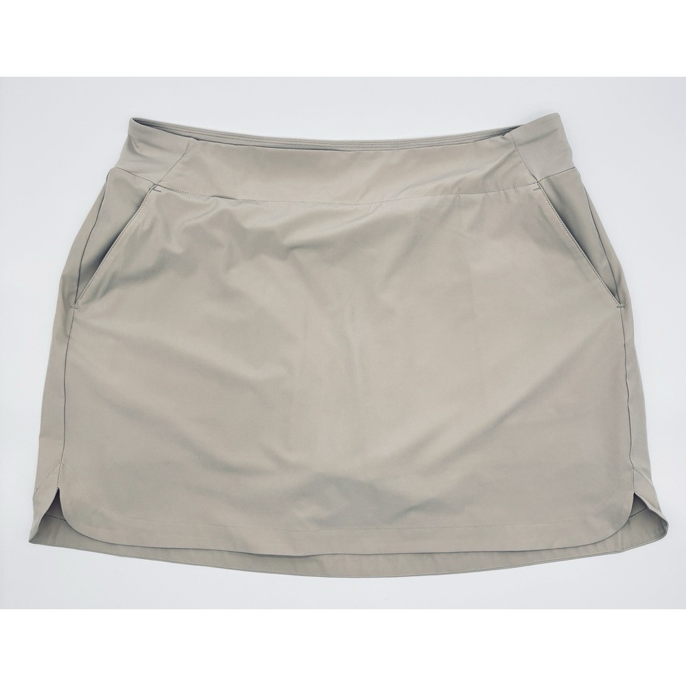 Walter Hagen Performance Golf Skort 17in Khaki Tan Women XL